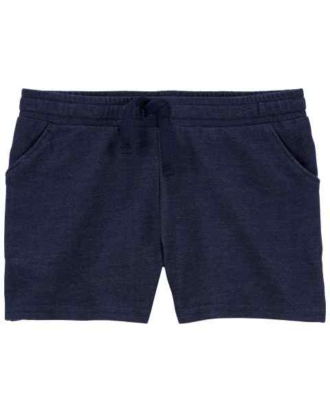 Pull-On Knit Denim Shorts - Carter's